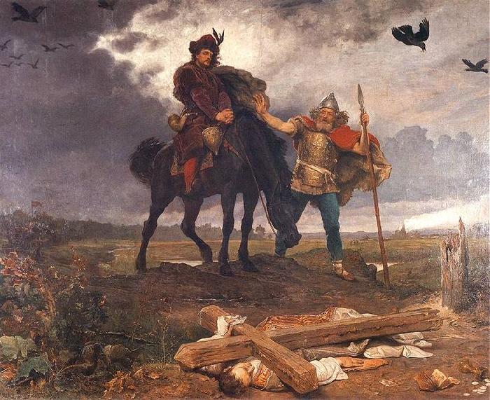 Wojciech Gerson Casimir the Restorer returning to Poland Spain oil painting art
